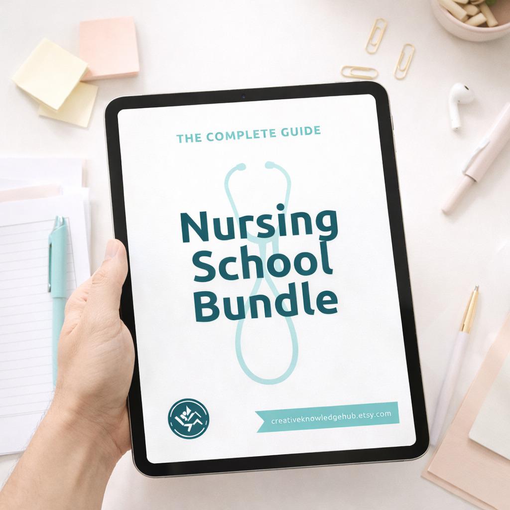 Nursing School Bundle: The Ultimate All-In-One Study Guide | Dosage Calculations, MedSurg & Pharmacology Notes | PDF Instant Download
